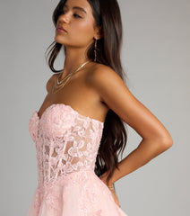 Carla Corset Tulle A-Line Mini Dress