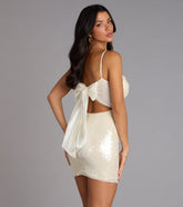 Gift Wrapped Sequin Mini Dress