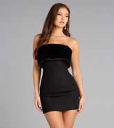 Cold Girl Couture Faux Fur Mini Dress
