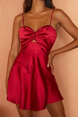 Cozumel Twist Bust Mini Dress Red