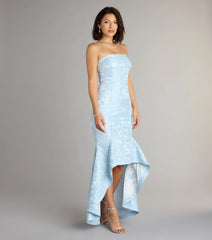 Luna Floral High Low Mermaid Formal Dress