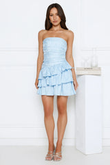 Delicate Drama Strapless Mini Dress