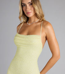 Mira Sequin Bead Strappy Mini Dress