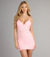 Briella Sequin Beaded Bodycon Mini Dress