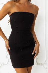 Glimmer Glow Strapless Mini Dress