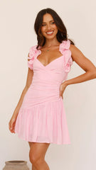 Alma Mini Dress - Pink