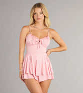 Sugar Rush Sparkle Tie-Back Romper
