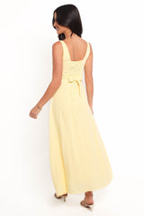 Archer Midi Dress - Butter Yellow