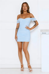 Gorgeous Nights Off Shoulder Mini Dress