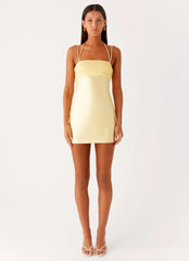 Belize Mini Dress - Lemon