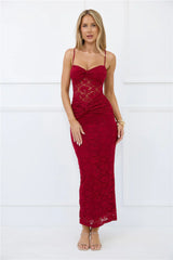Chic After Dark Lace Maxi Dress