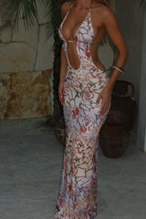 Harper Mesh Maxi Dress Azule