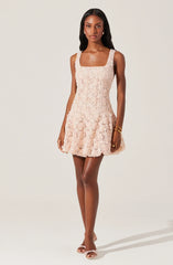 Fable 3D Floral Bubble Dress