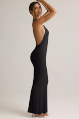 Modal Racerback Maxi Dress in Black