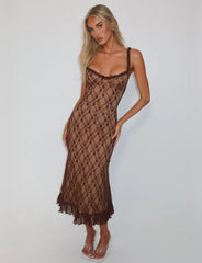 Deja Dress - Brown Lace