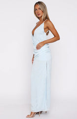 Soft But Sharp Maxi Dress Sky Blue