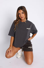 Offstage Back Graphic Oversized Tee Shadow